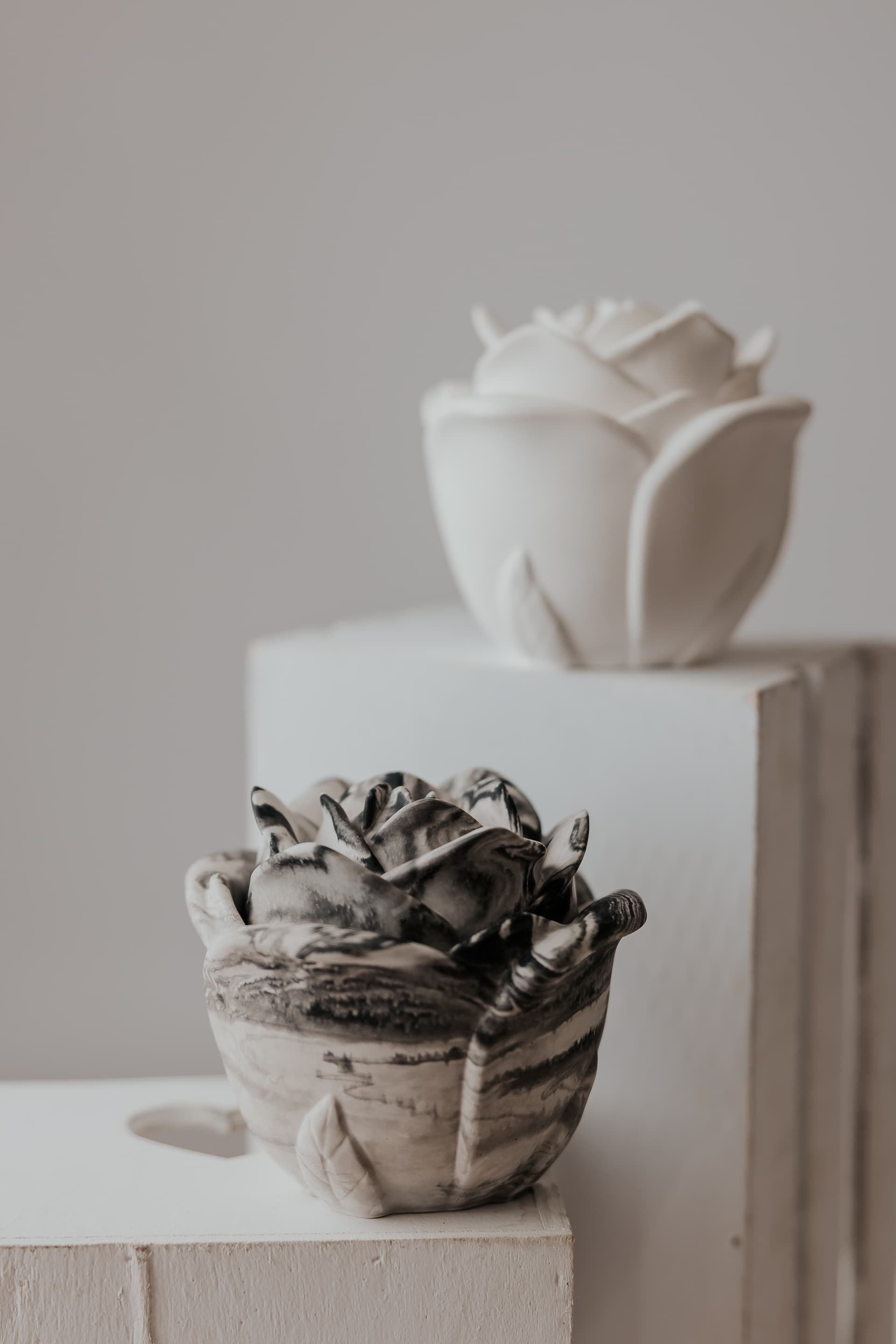 Rose svijeća detalj